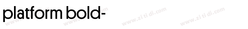 platform bold字体转换